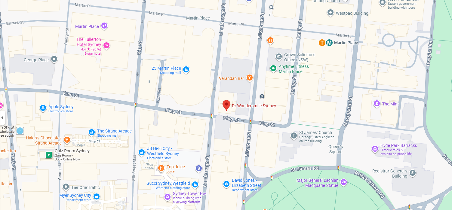 Map showing clinic location